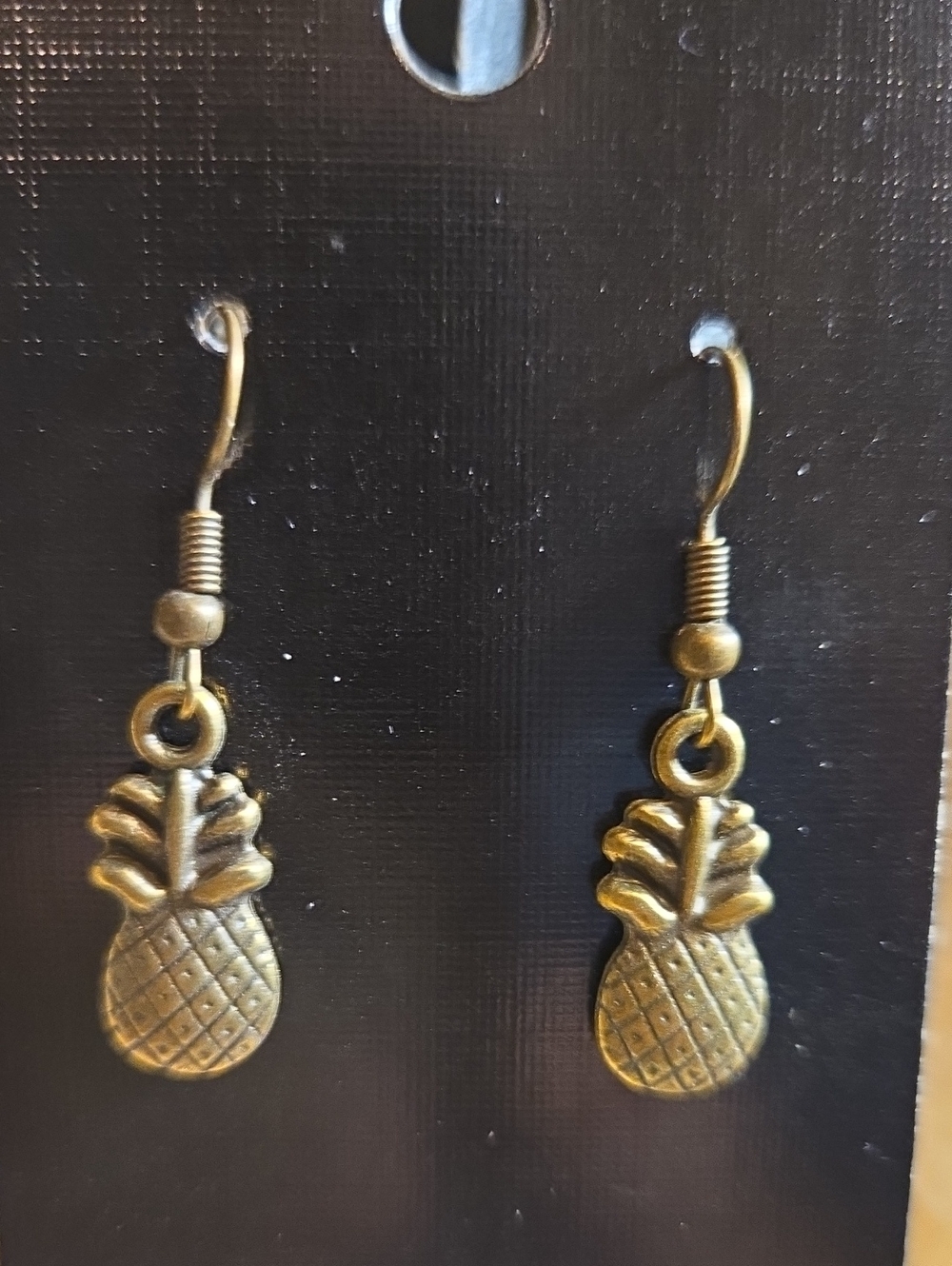 Gold Pineapple Drop Earrings - Women Jewelry